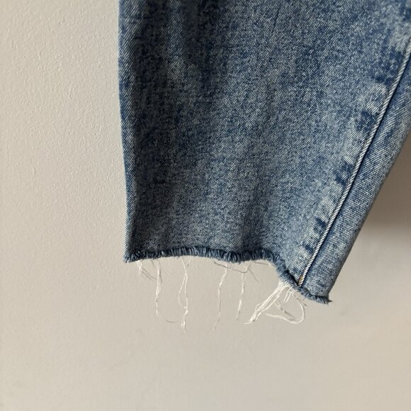 J Crew Vintage Classic Women’s Denim Jeans Sz 32 Raw Hem High Rise Casual Preppy - Picture 3 of 13